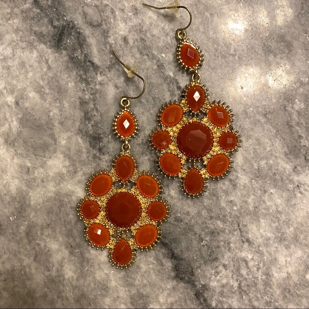 ๐ Fall Statement Earrings ๐ - Picture 4 of 5